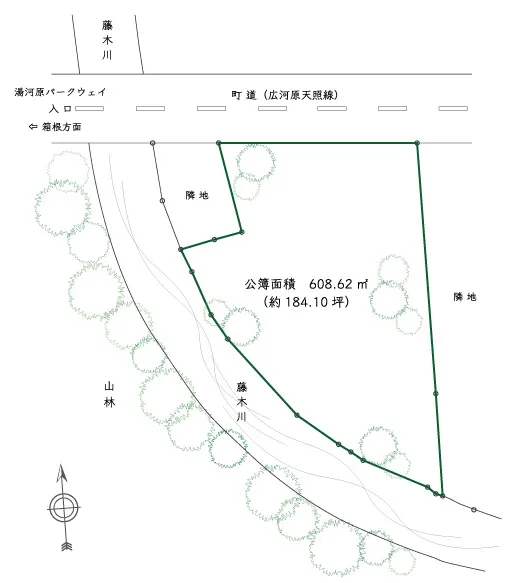 奥湯河原 売土地の間取り