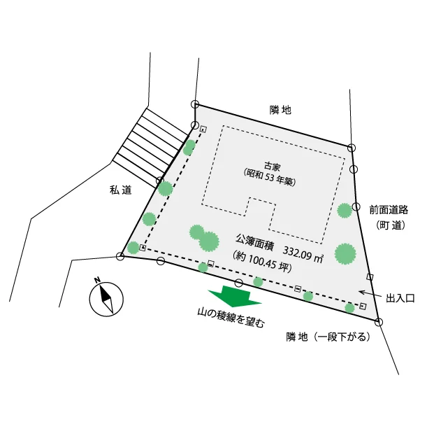 湯河原町宮上　売土地の間取り